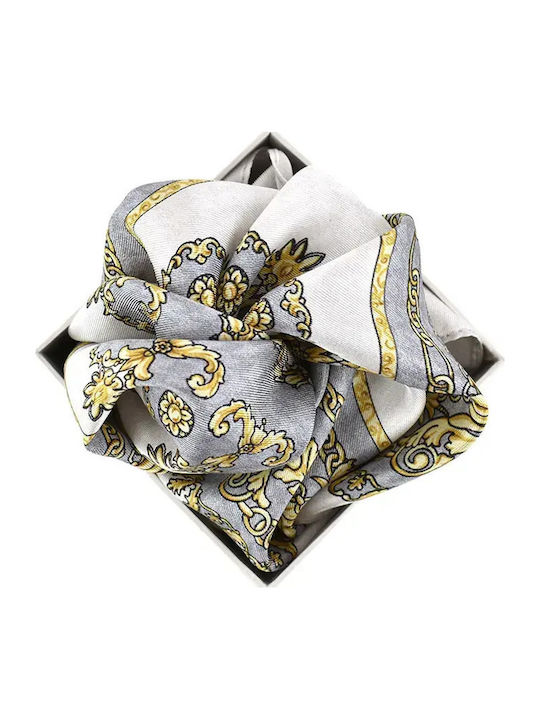 Men's Silky White Handkerchief