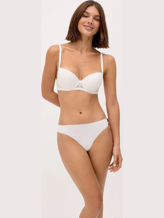 Damen-Brasilien mit Spitze Ivory