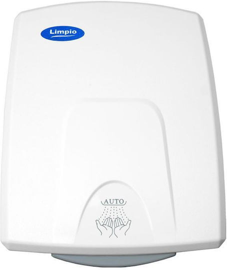 Limpio Handtrockner Kunststoff mit Sensor in Weiß Farbe 1.5kW