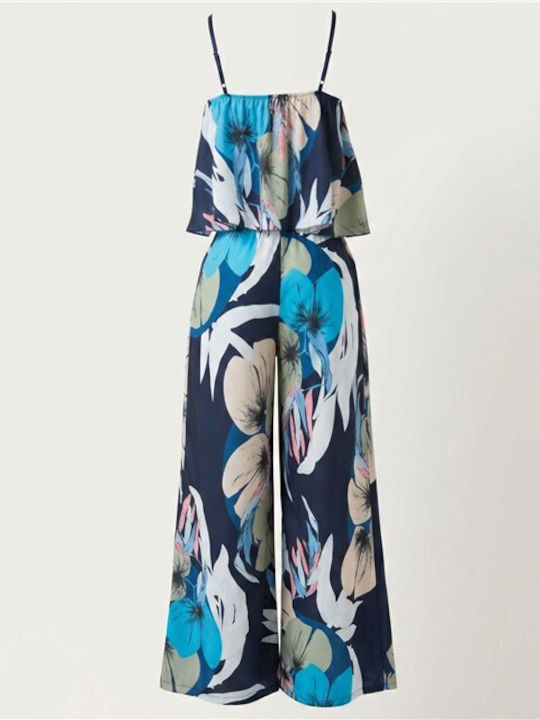 Γυναικείο Μπλε Σετ με Παντελόνι Floral
