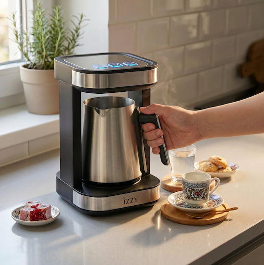 Izzy Brikato Ηλεκτρικό Μπρίκι 500W με Χωρητικότητα 600ml Inox
