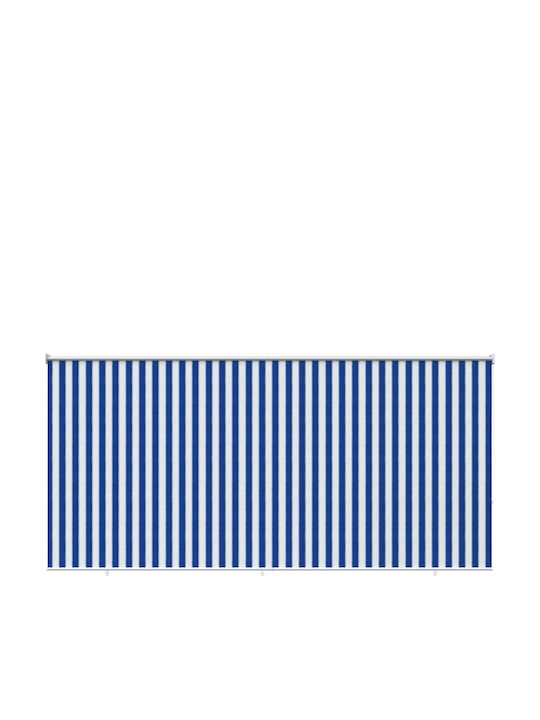 vidaXL Πλαϊνό Ρολό Σκίασης Βεράντας με Led Μπλε 3.55x1.4m