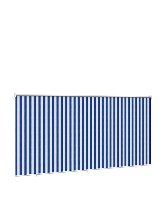 vidaXL Rola De Protecție Solară Sideway Pentru Terasă Cu LED Albastră 3.55x2.3m