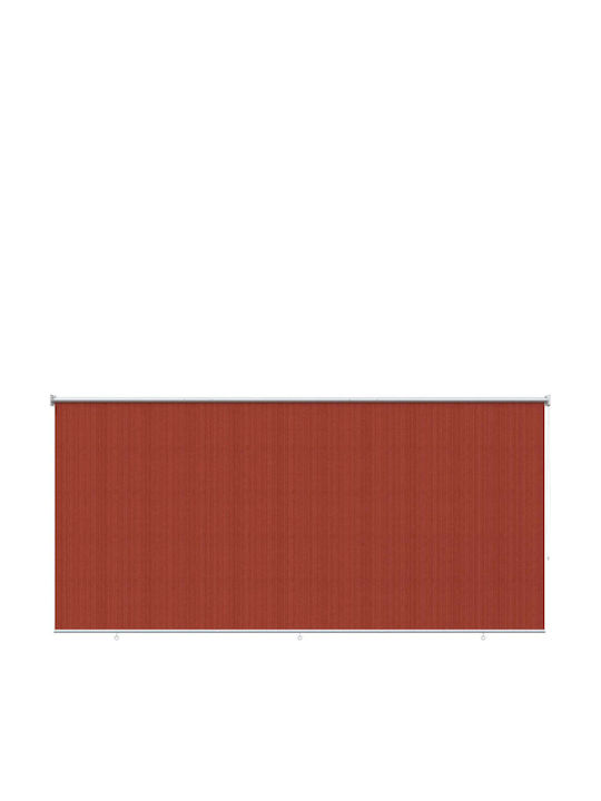 vidaXL Seitliches Sonnenschirm-Rolle Terrasse mit LEDs Orange 3x2.3m