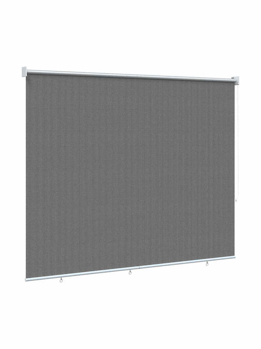 vidaXL Странична Роло Щора За Тераса С LED Сив 1.8x2.3m