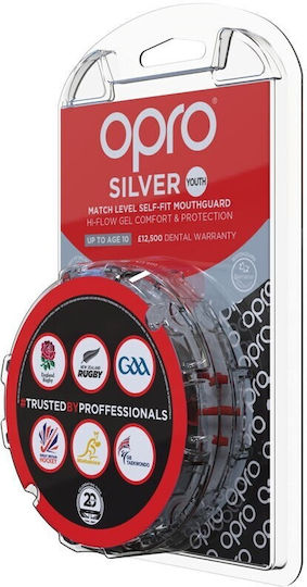 Opro Children's Mouthguard Silver Gen4 Black