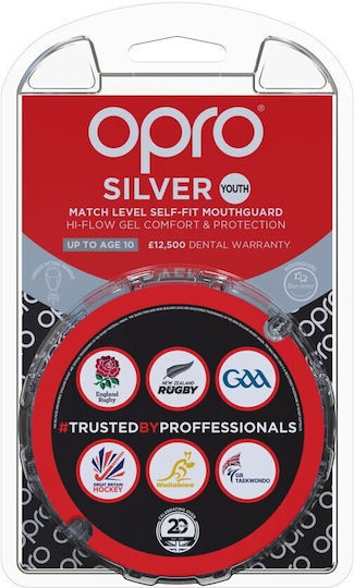 Opro Children's Mouthguard Silver Gen4 Black