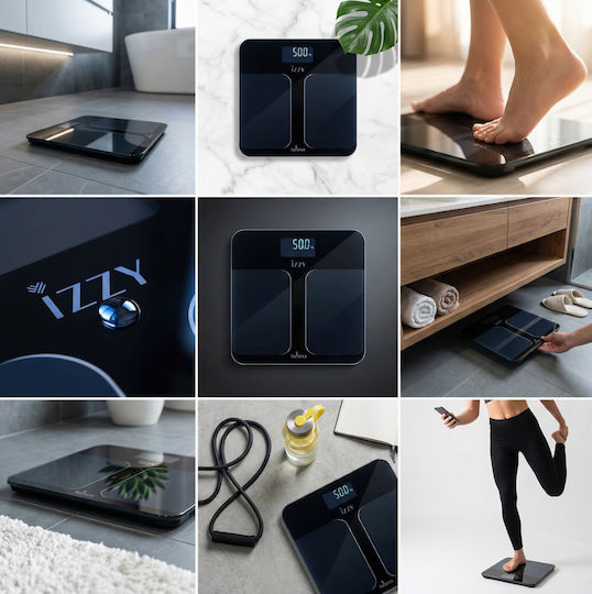 Izzy Balance Digital Bathroom Scale Black
