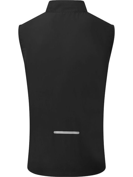 Ärmelloses Activewear Jacke Wasserdicht und Winddicht Schwarz