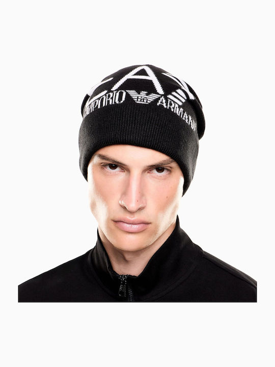 Beanie Unisex Căciulă Tricotată în Culoare Neagră