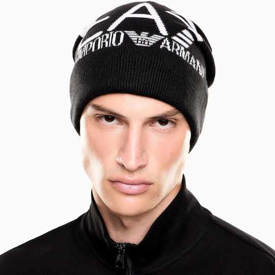 Beanie Unisex Căciulă Tricotată în Culoare Neagră
