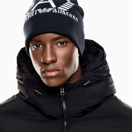 Beanie Unisex Căciulă Tricotată în Culoare Albastru Marin