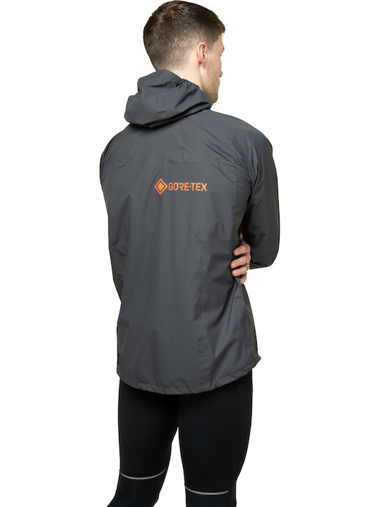 Winter Hardshell Waterproof and Windproof Jacket Grey Red