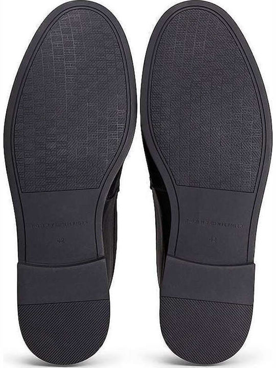 Leather Men's Moccasins in Black Color FM0FM05891 BDS
