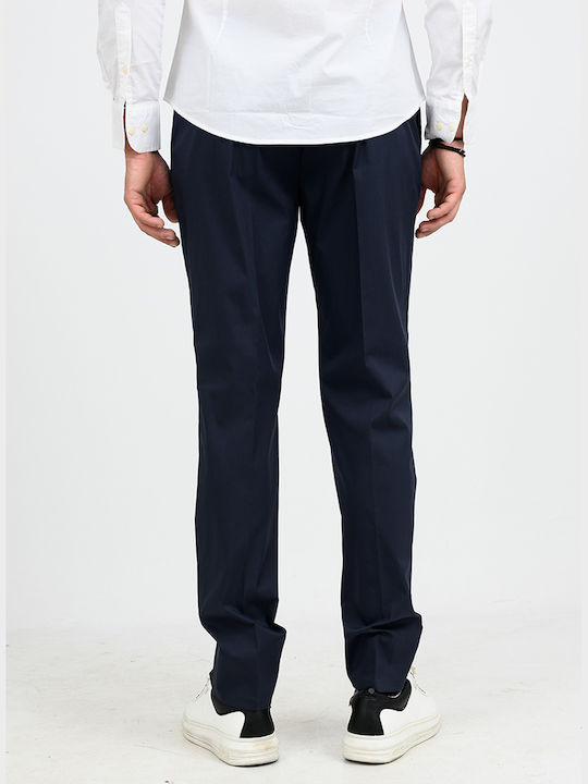 Pantaloni Elastici Albastru Închis