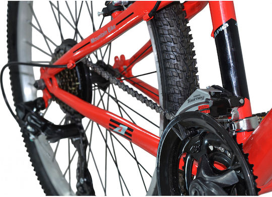 Alpina 26" Red Mountain Bike with Speeds