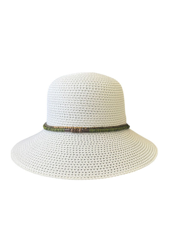DENIA ACCESSORIES Pălărie Pentru Femei Albă