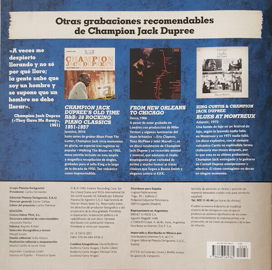 Champion Jack Dupree Blues From Gutter Vinyl