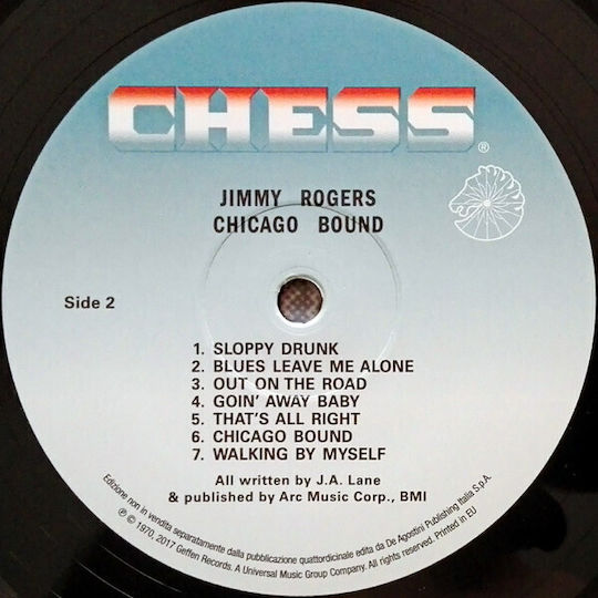 Jimmy Rogers Little Walter Muddy Waters Chicago Bound Vinyl
