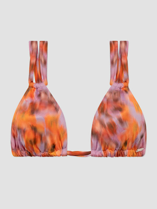 Bikini Τριγωνάκι D Cup με Ενίσχυση Lilac-orange