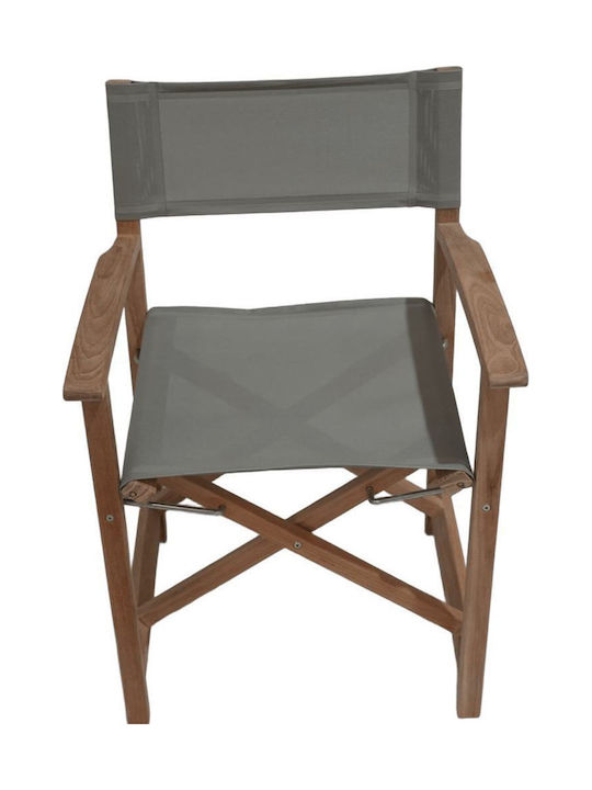Дървен Режисьорски Стол Taupe 58x52x86см