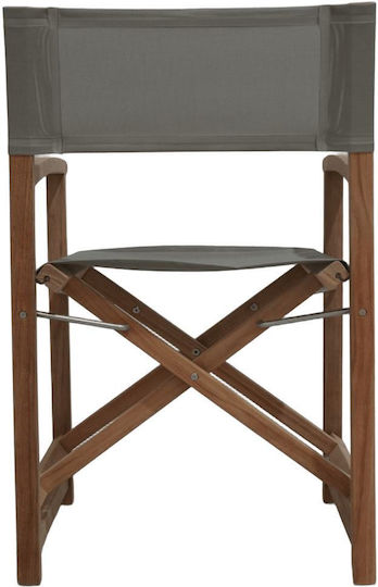 Director Chair Wooden Taupe 58x52x86cm