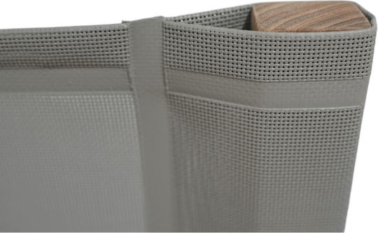Director Chair Wooden Taupe 58x52x86cm