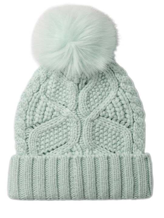 Beanie Γυναικείος Σκούφος Πλεκτός σε Γαλάζιο χρώμα