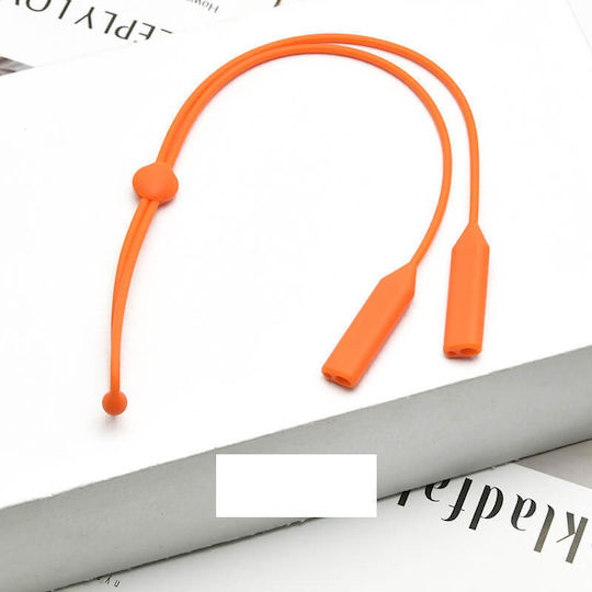 Silicone Adjustable Eyeglass Strap Orange
