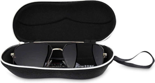 Sporty Brillenetui Griff Reißverschluss Et-114 Schwarz