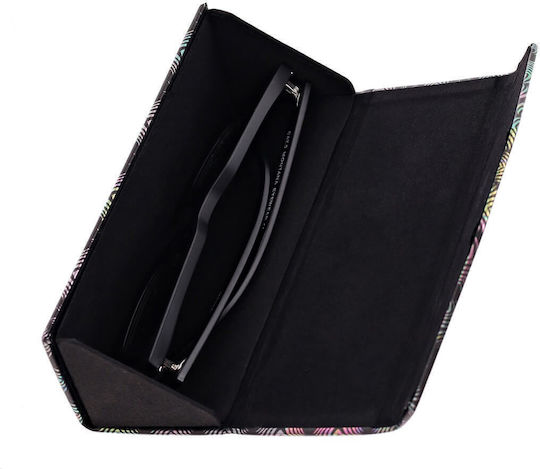 Foldable Triangle Glasses Case Et-133a Dark Pink