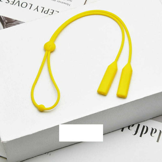 Silicone Adjustable Eyeglass Strap Yellow