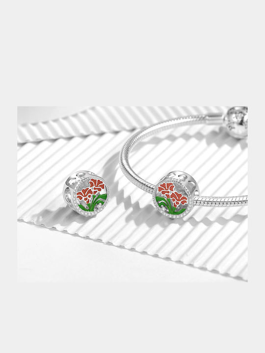 Висящи Талисмани Pandora Карамфили Май Сребро 925 Charms Trusky