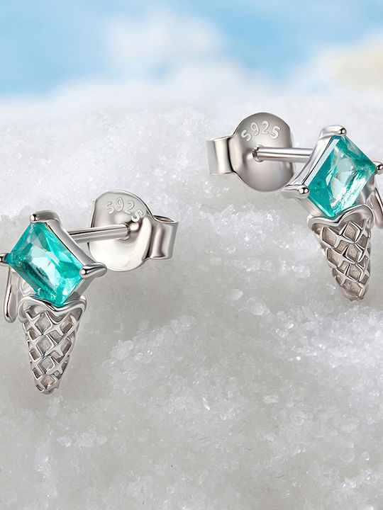 Silber Ohrringe Mädchen Eiscreme 925 Ohrringe Trusky