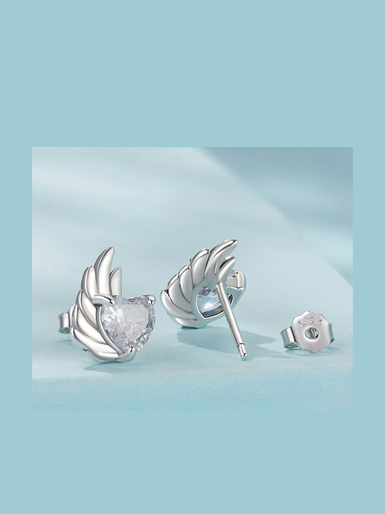 Trusky Set Earrings Made of Silver with Stones
