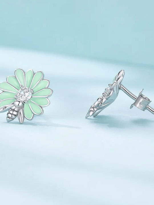 Silber Ohrringe Blumen Ohrringe 925 Silber Ohrringe