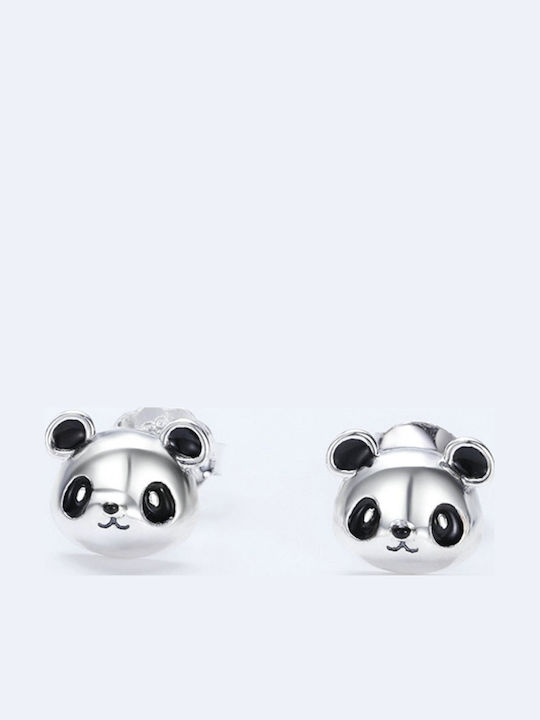 Cercei Argint Fete Panda Argint 925 Cercei Trusky
