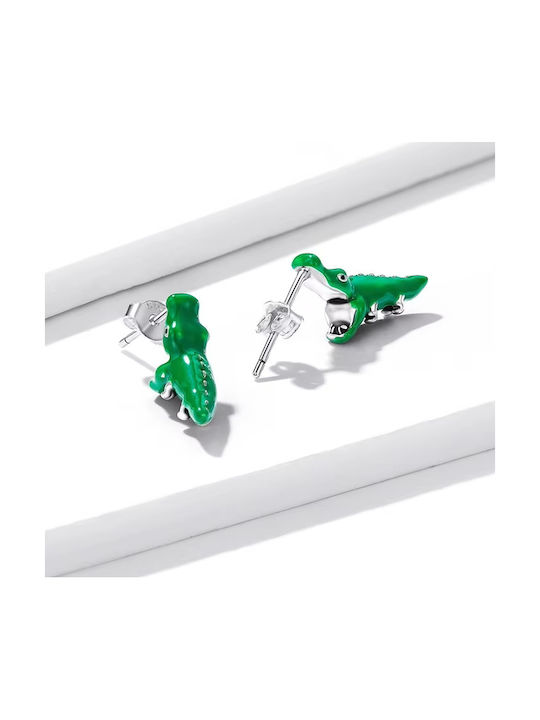 Silver Earrings Earrings Girls Crocodile 925 Silver Trusky