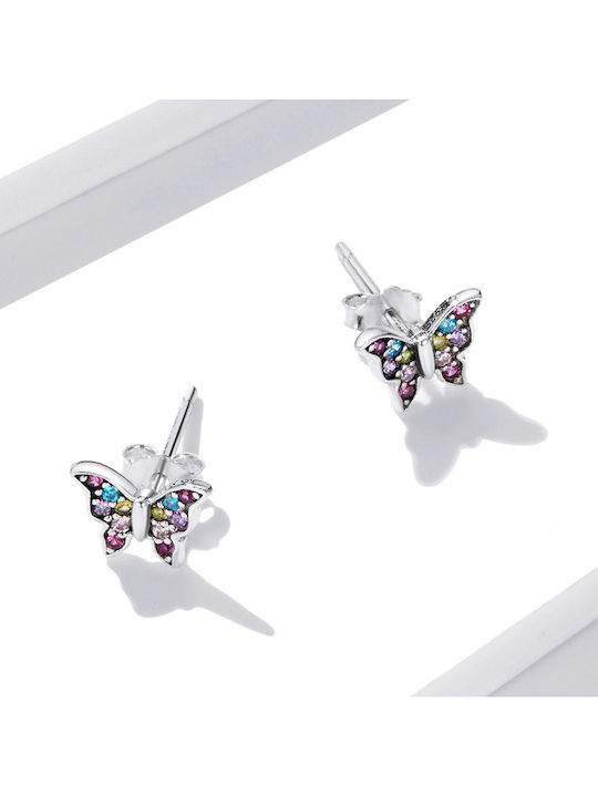 Silver Earrings Butterfly Earrings 925 Silver