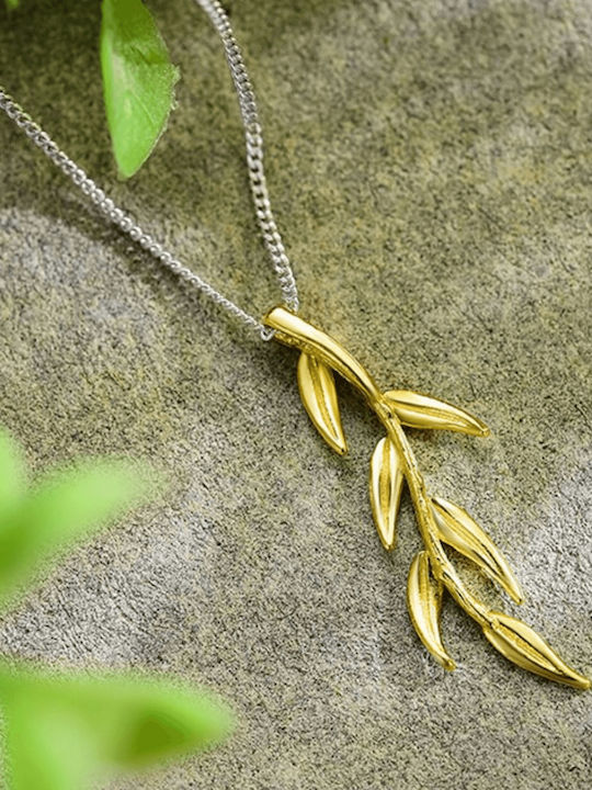 Silver Chain Necklace Golden Twigs Silver S925