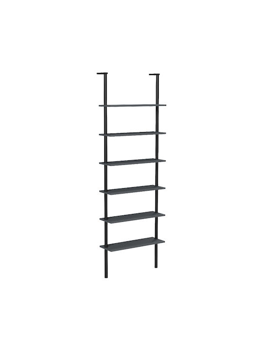 Bücherregal Dimmo Anthrazit-Schwarz 60x20x180cm