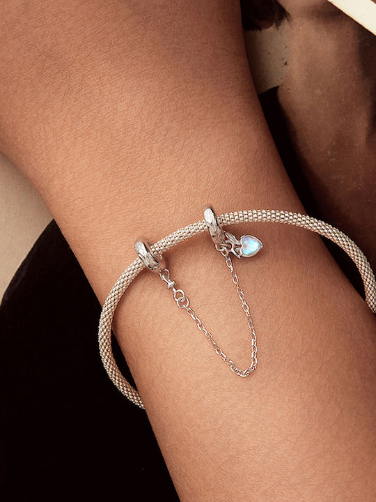 Pandora Charms Lanț De Siguranță Inimă Argint 925 Charms Trusky