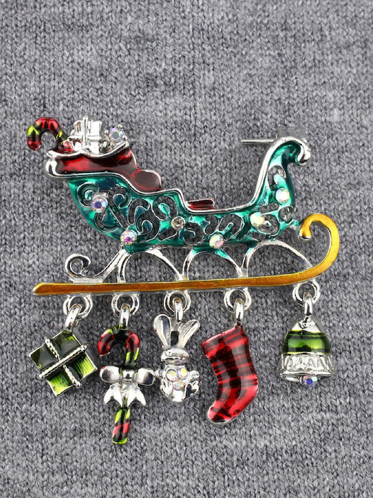 Pinets Santa's Sleigh Brooch Gifts