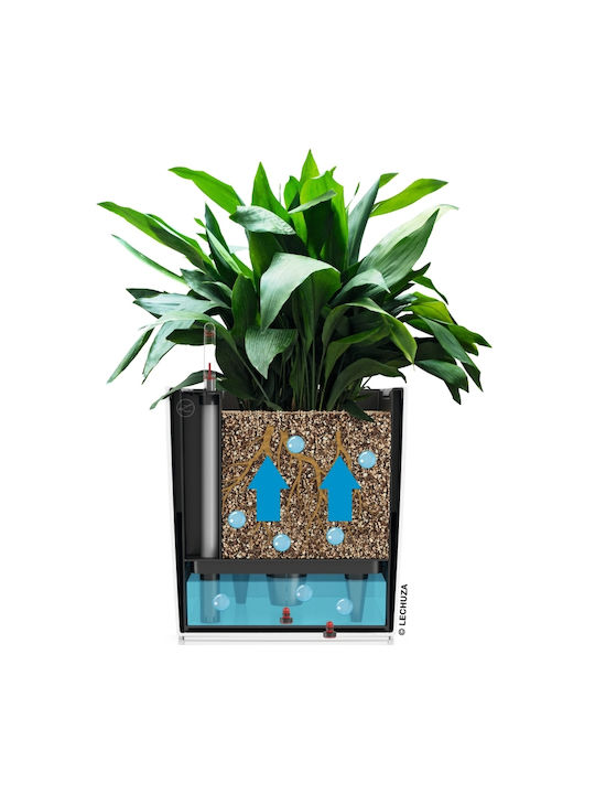 Lechuza Self-Watering Flower Pot Slate 30x30x30cm