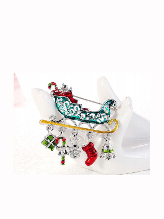 Pinets Santa's Sleigh Brooch Gifts
