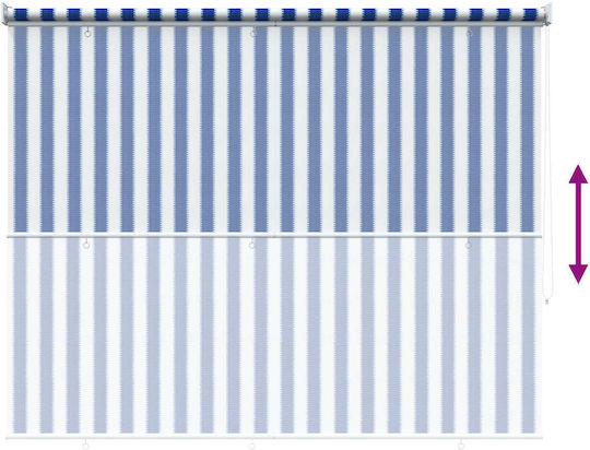 vidaXL Roller Blinds Partial Blackout Blue W125xH140cm 42035963