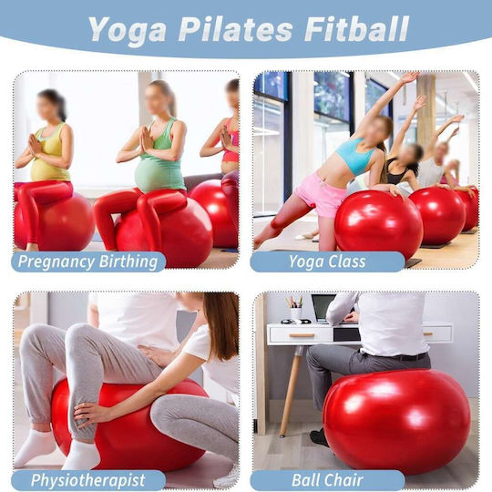 Fitball Minge Pilates 75cm în culoare Albastru