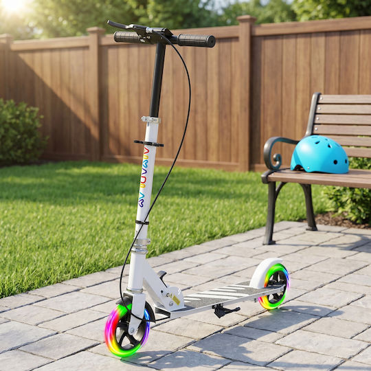 Aiyaplay Kids Scooter Foldable 2-Wheel for 3+ Years White