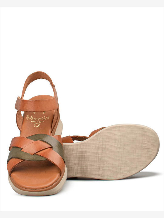 Sommer Damenplattformen Tabac Braun