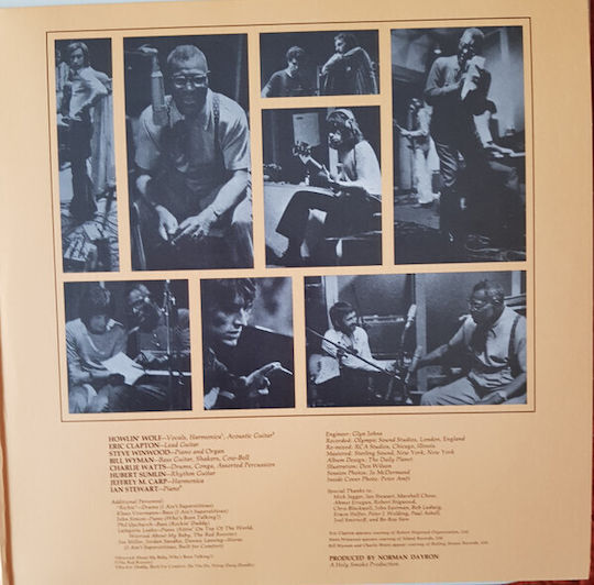 Howlin' Wolf London Howlin' Wolf Sessions Featuring Eric Clapton Steve Winwood Bill Wyman Charlie Watts Vinyl